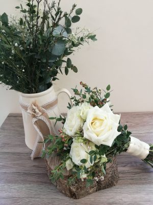 Ivory Rose Hand Tied bouquet